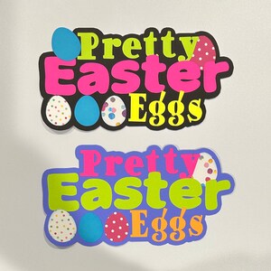 Bonito título de álbum de recortes de huevos de Pascua Accesorio de álbum de recortes