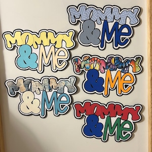 Mommy & Me Scrapbook Title Handmade Paper Pieced Die Cut