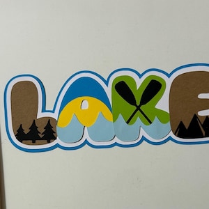Lake Sammelalbum Titel handgemachtes Papier zusammengesetzt sterben geschnitten