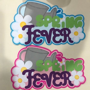 Adorno del título del álbum de recortes Spring Fever