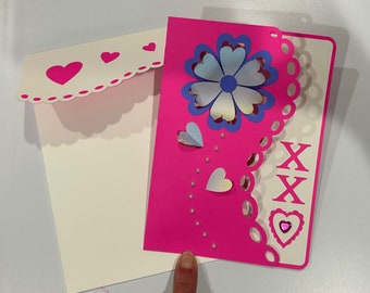 Handmade XXO Any Occasion Greeting Card Love Anniversary Etc