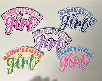 Daddy’s Little Girl Scrapbook Title Handmade Paper Pieced Die Cut