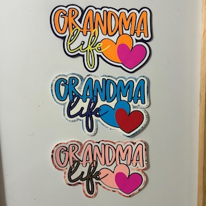 Grandma Life Scrapbook Title Handmade Paper Pieced Die Cut