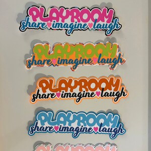 Sala de juegos Compartir Imagine Laugh Título del álbum de recortes Papel hecho a mano Perforado Troquelado