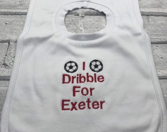 Baby Dribble Bib Football Exeter Cadeau Fête des pères