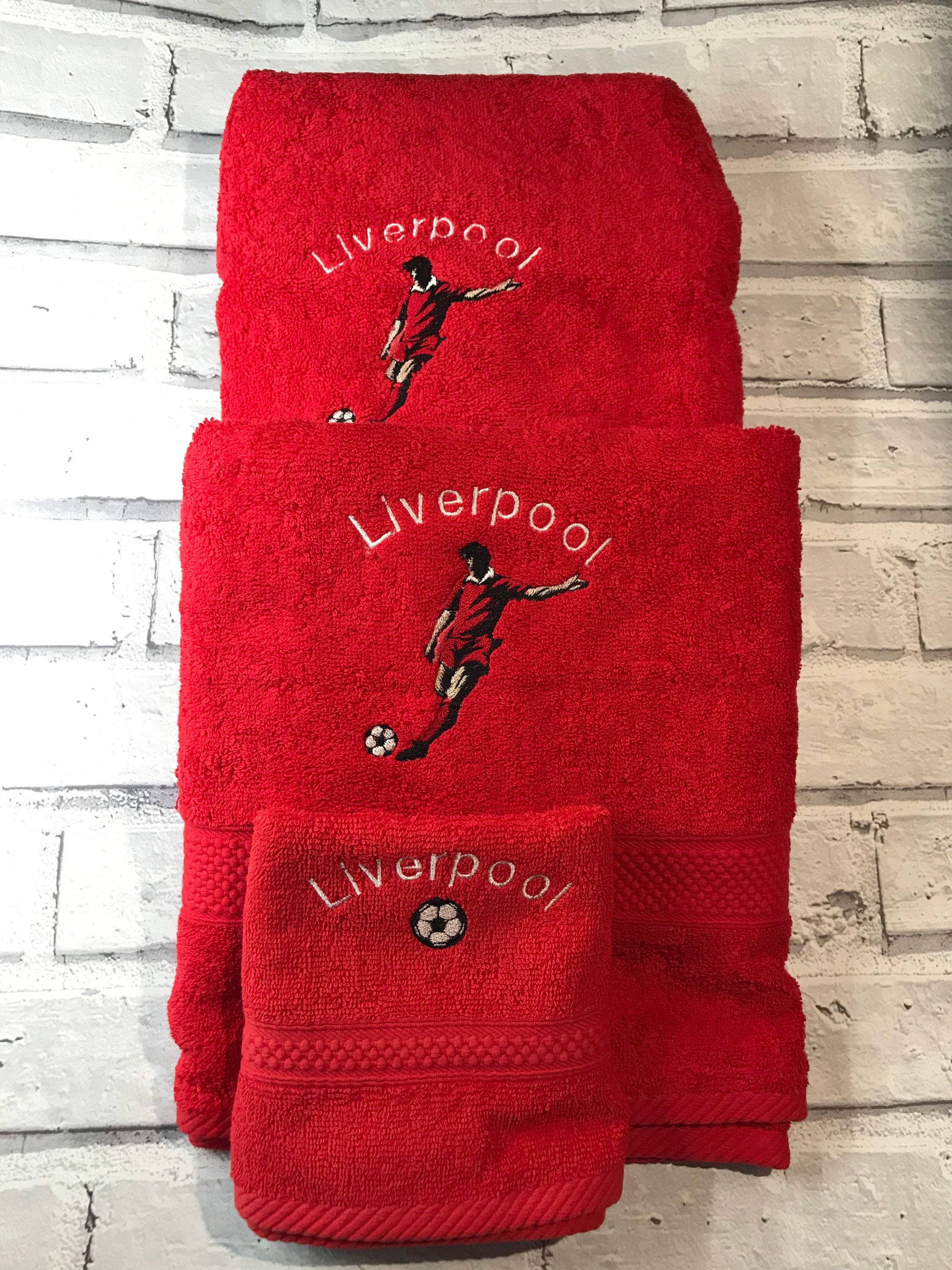 Liverpool Football Face Cloth Bath Towel Hand Towel Blue Etsy