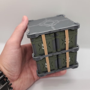 Halo Reach UNSC Pallet Crate | Fan-made Content | 3.25"