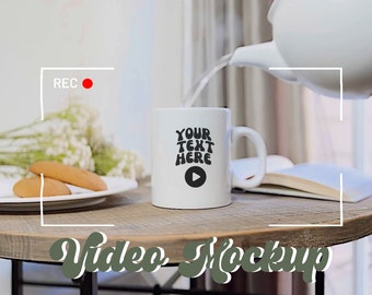 Mockup Video White Mug Mockup / Mug Mockup / Mug Mockup 11 Oz Blanco