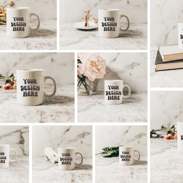 15 Mug MockUps Coffee Cup Mock up Bundle modern Mock Up Photograph Styled Stock Photo Template Coffee Cup Mockup JPG Digital Download