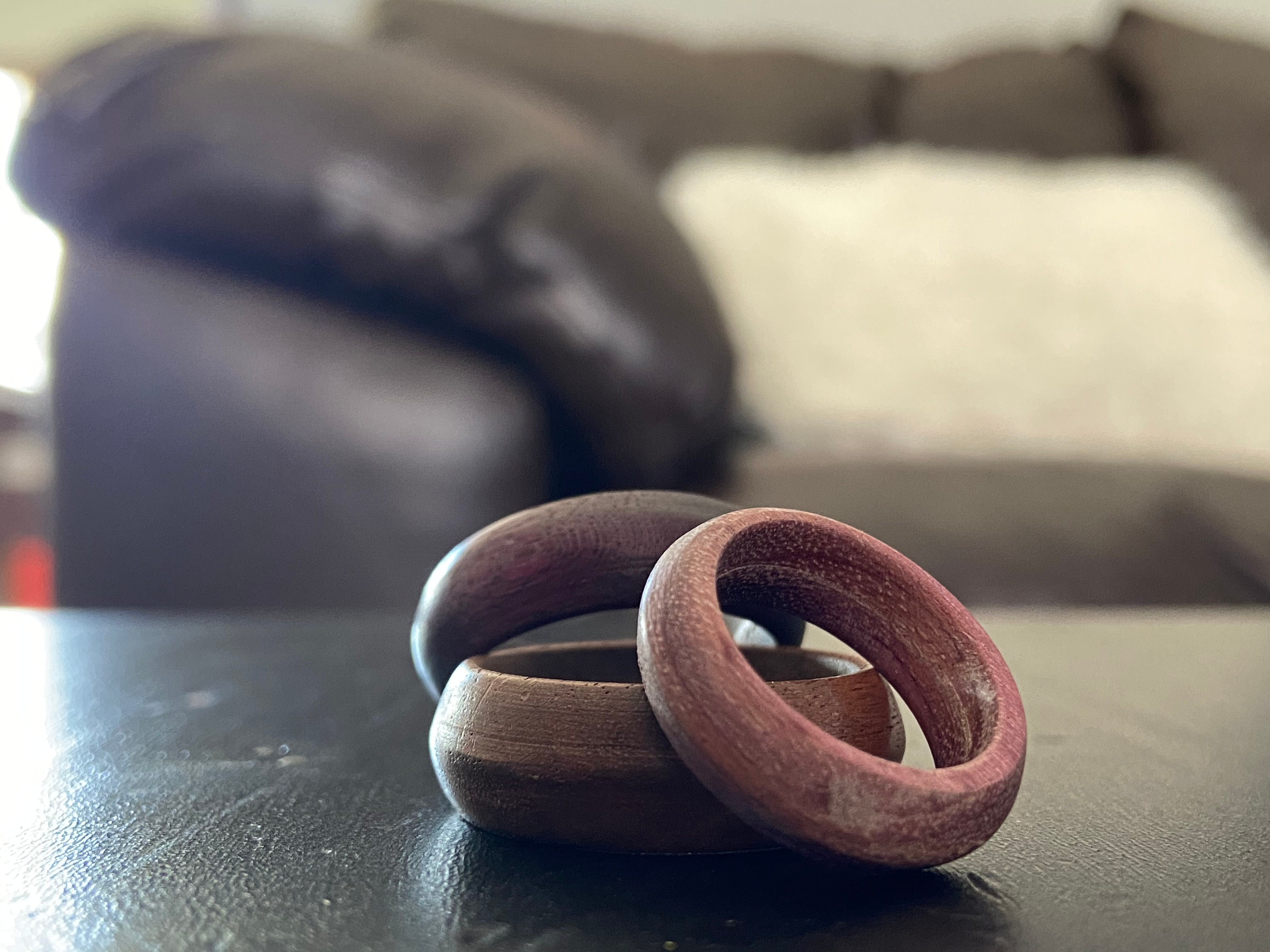 Hand Carved Wooden Rings Etsy