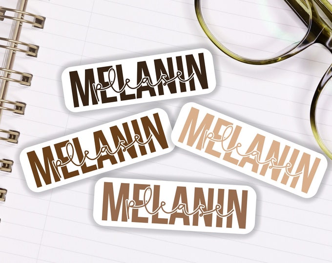 Melanin Stickers, Black Girl Stickers for Black Women, African American ...