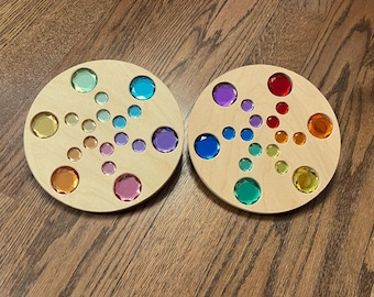 8” Wooden Gem Spinner Sensory Calming Toy