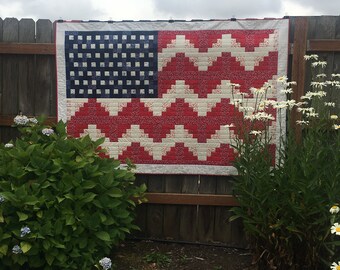 Log Cabin Flag