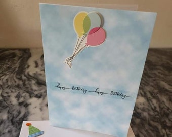 Happy Birthday Blue Sky Greeting Card