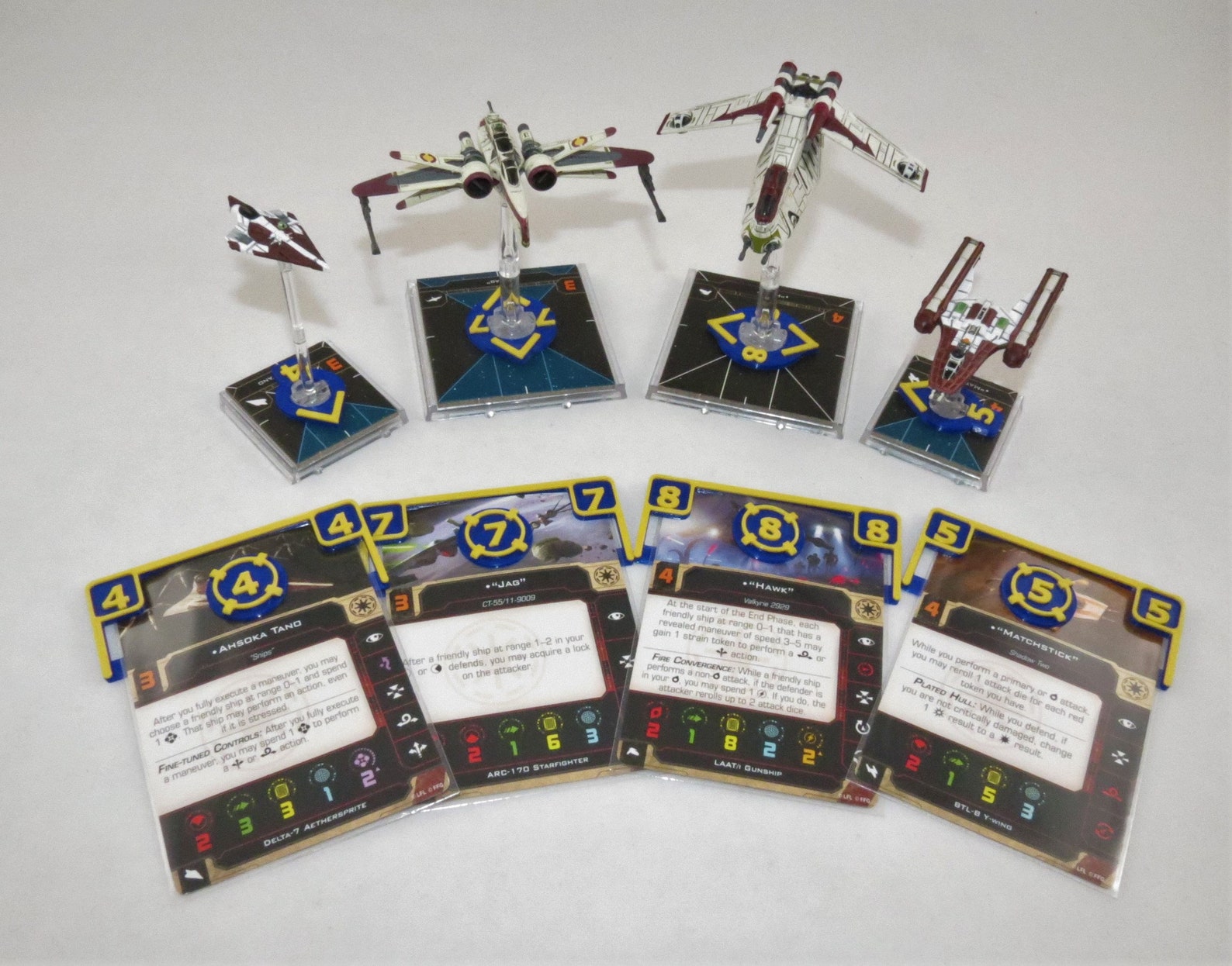 Star Wars X Wing ARCs and Ship markers card markers target Etsy