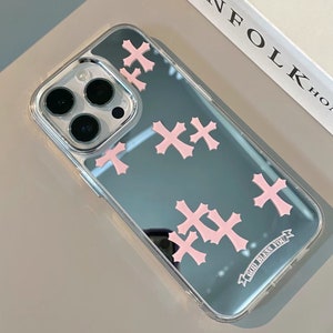 Luxury Square Glitter Retro pink Lv Phone Case For iPhone XS Fashion mirror  Silicone Cover