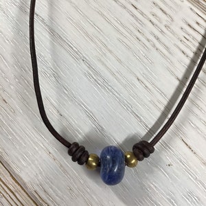 Men’s leather cord necklace