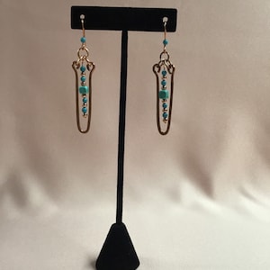 Copper and Turquoise Earrings