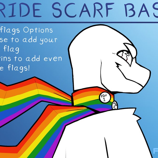 Pride Flag Scarf Base