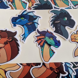 LIMITED STOCK || Dragonets of Destiny Wings of Fire Vinyl Sticker Set