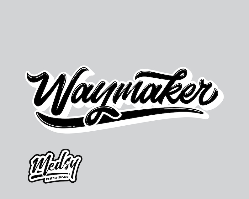 Waymaker SVG Urban Faith Based Stickers or Shirt Decal Vinyl ...