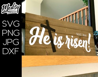 He is Risen SVG Easter Resurrection Based design