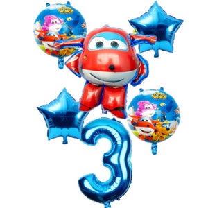 Super Wings Banner Super Wings Happy Birthday Party Airplanes Etsy