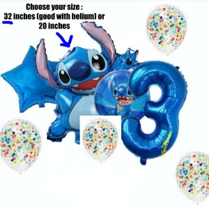 ship today,Stitch birthday party decoration, Lilo and Stitch,Stitch Balloons,Bouquet,Psrty Theme,Birthday Tableware,Supples,Gift