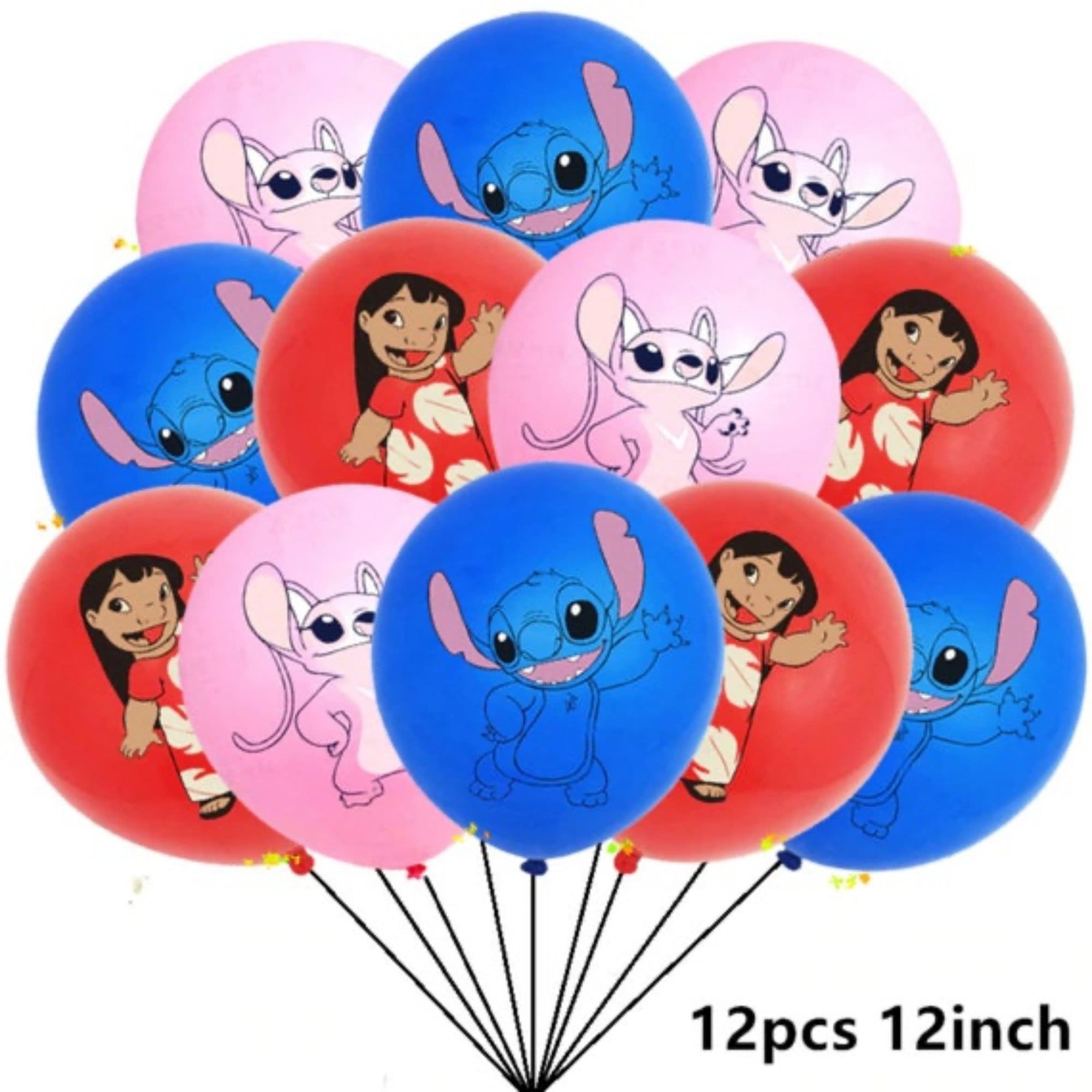 Kid's Lilo Stitch Thème Latex Balloons Kit Joyeux anniversaire Party  Décorations Festival Ornement