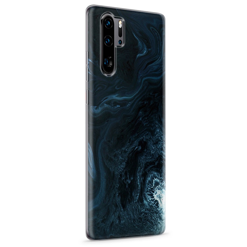 P40 D11 Mate 30 P30 Mate 20 Waves Phone Case Blue Gel Cover for Huawei P10 P20