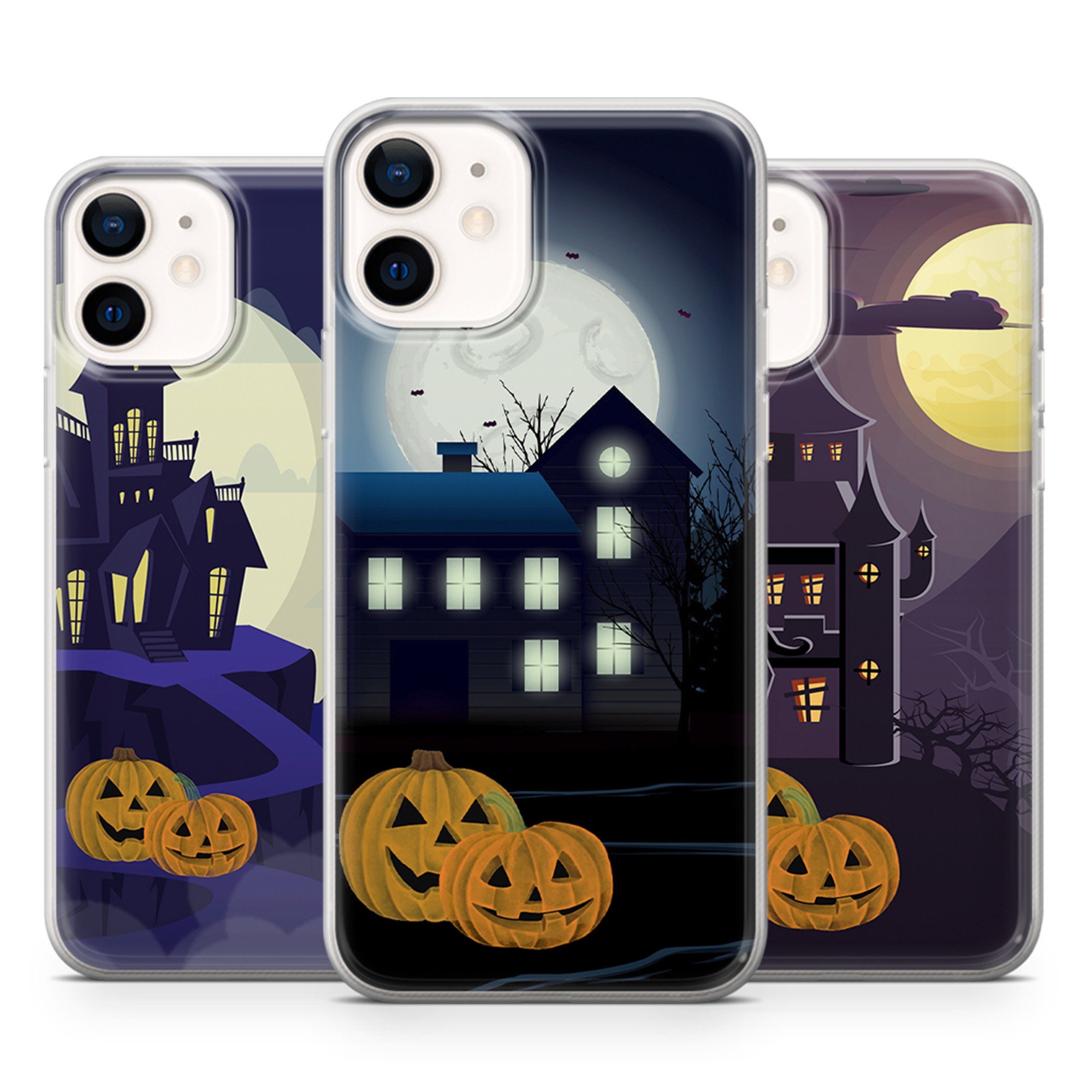 Halloween Phone Case Spooky Gel Cover for iPhone 7/8/SE X/Xs Etsy