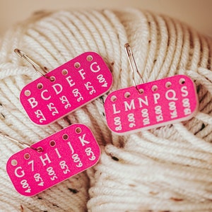 Hook Minder Set, Crochet Hook reminders, Hook markers