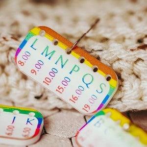 Hook Minder Set, Crochet Hook reminders, Hook markers