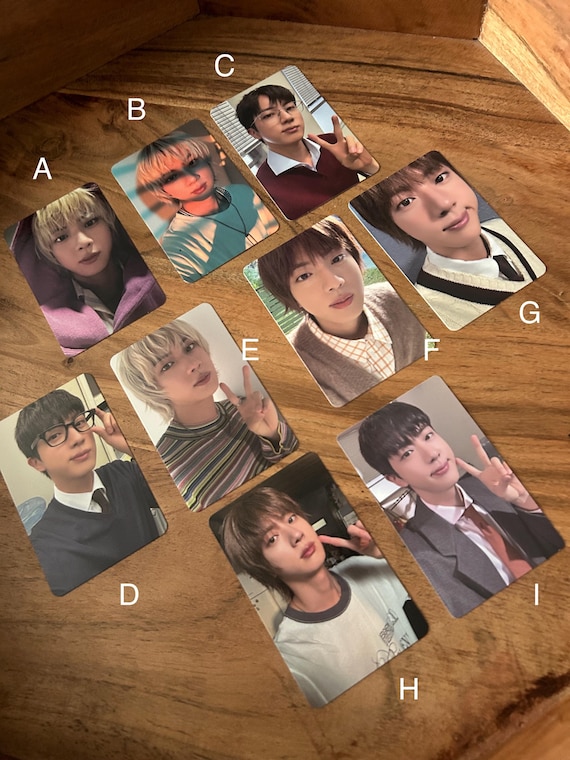 Official BTS Jin Happy Photocards - Etsy