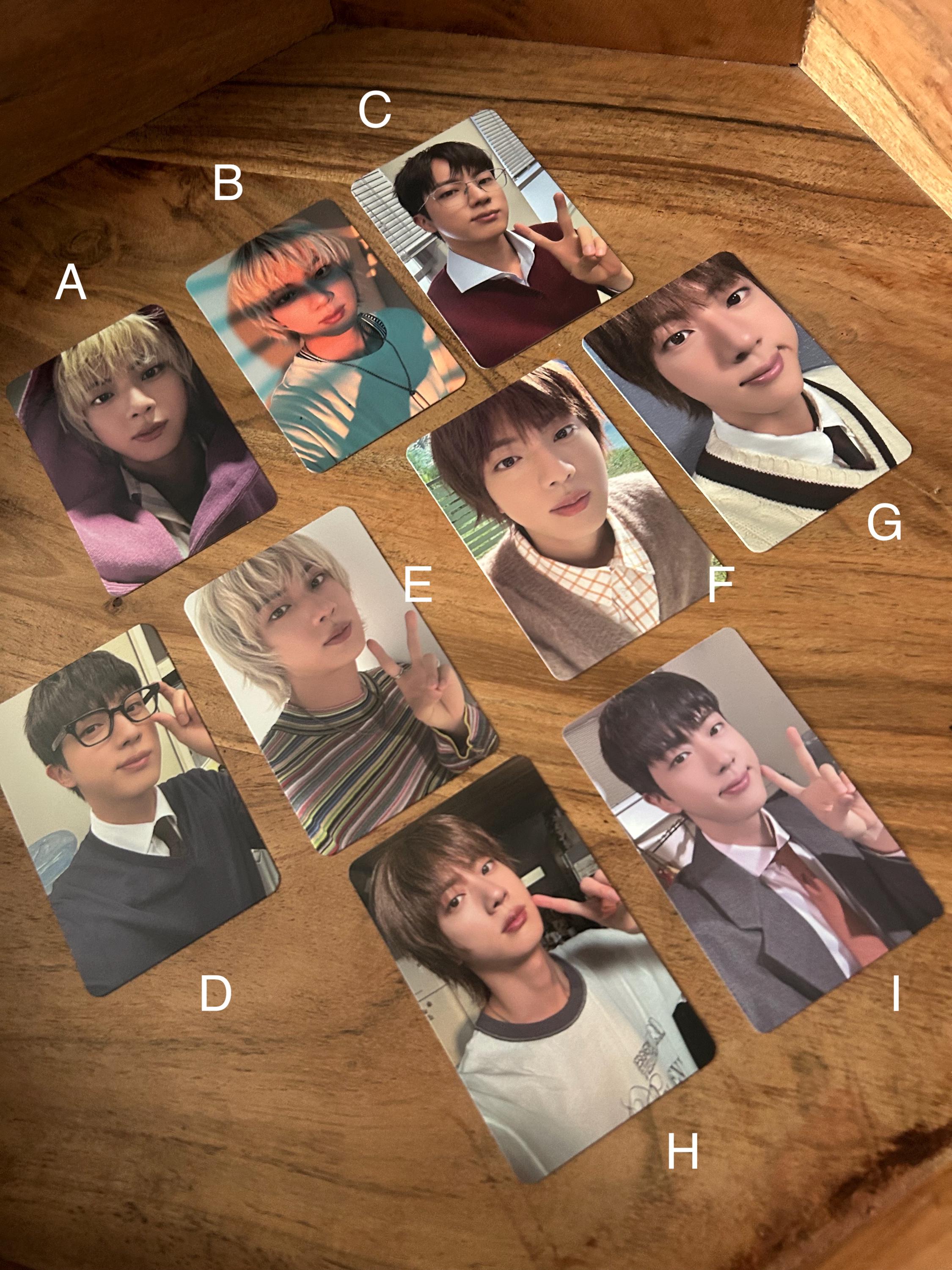 Btsのジンさんのphotocards！ BTS JIN Solo Album Happy Official Photocard JPFC POB JAPAN