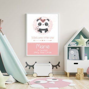 Geburtsposter / Poster / Geschenk zur Geburt / Namensposter / Baby / personalisiert