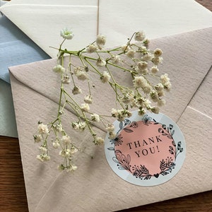 Thank you labels round / 5 cm