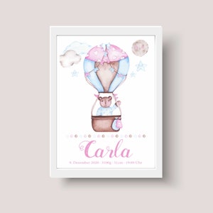 Geburtsposter / Poster / Geschenk zur Geburt / Namensposter / Baby / personalisiert