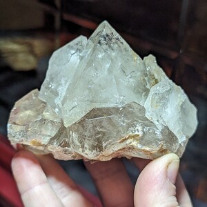 Glassy Elestial Quartz aka Alligator Quartz, Brazil