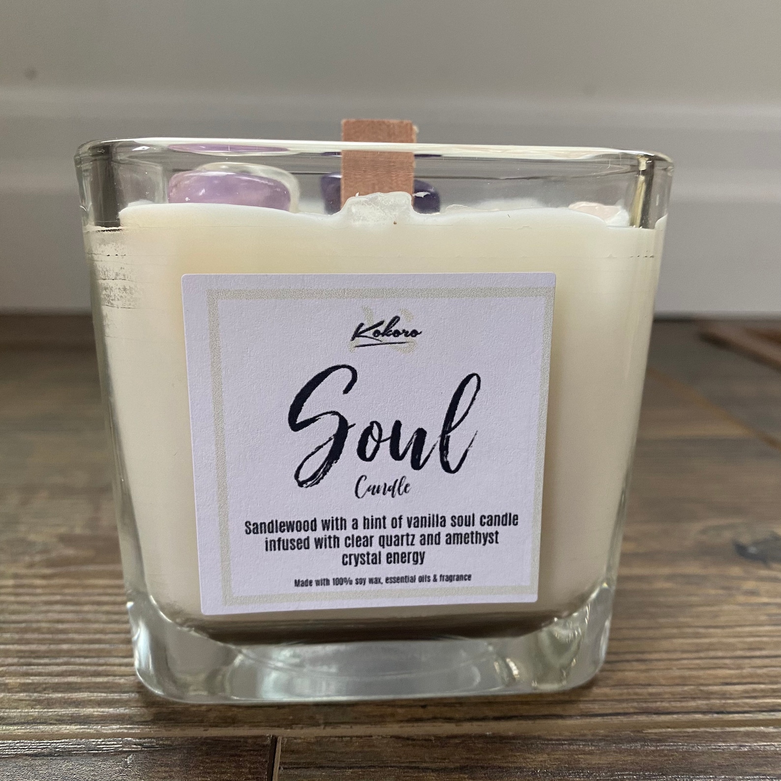 Soul Candle /Spiritual Candle /Crystal Candle /Mom Gift /Self Etsy