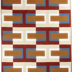 Patrón de colcha de cabaña de troncos moderna: Apto para principiantes (Descarga en PDF)