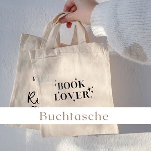 Buchtasche - kleiner Statementbeutel für Booklover