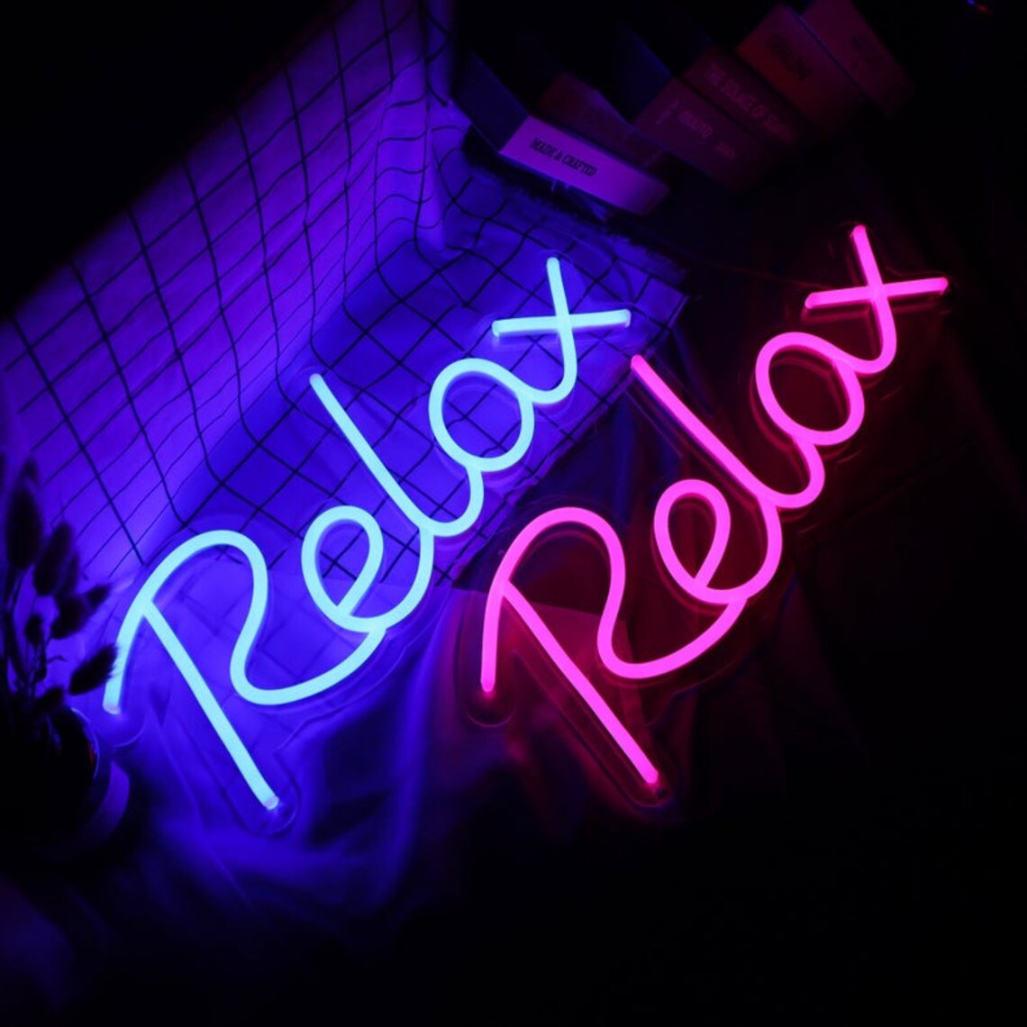 Relax neon sign custom neon sign for house room or store Etsy