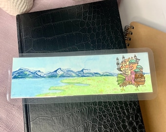 Ghibli Inspired Bookmark, Howl’s Moving Castle