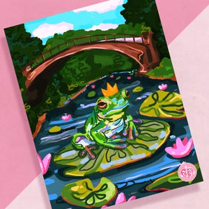princess the frog art print