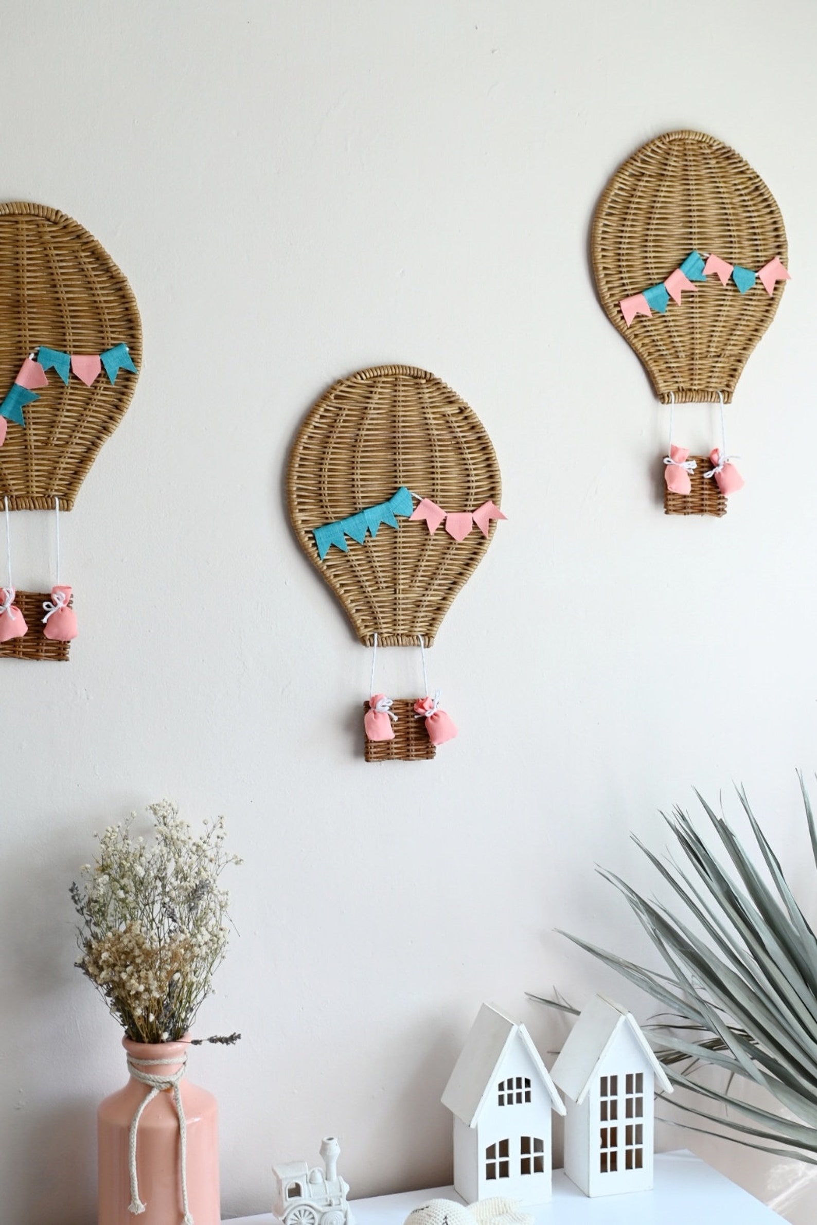 Hot Air Balloon Nursery Wall Decor Set of Hot Air Balloon - Etsy