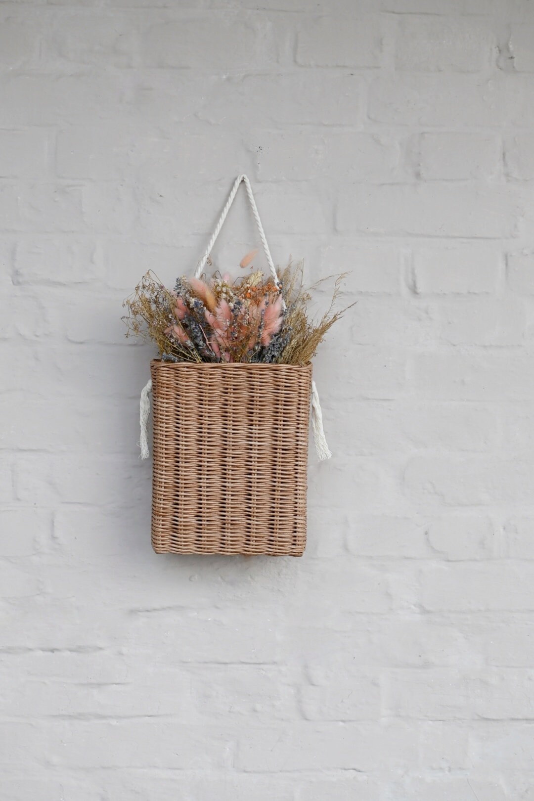 Door Basket, Flower Basket, Front Door Basket, Door Decor, Wicker Door
