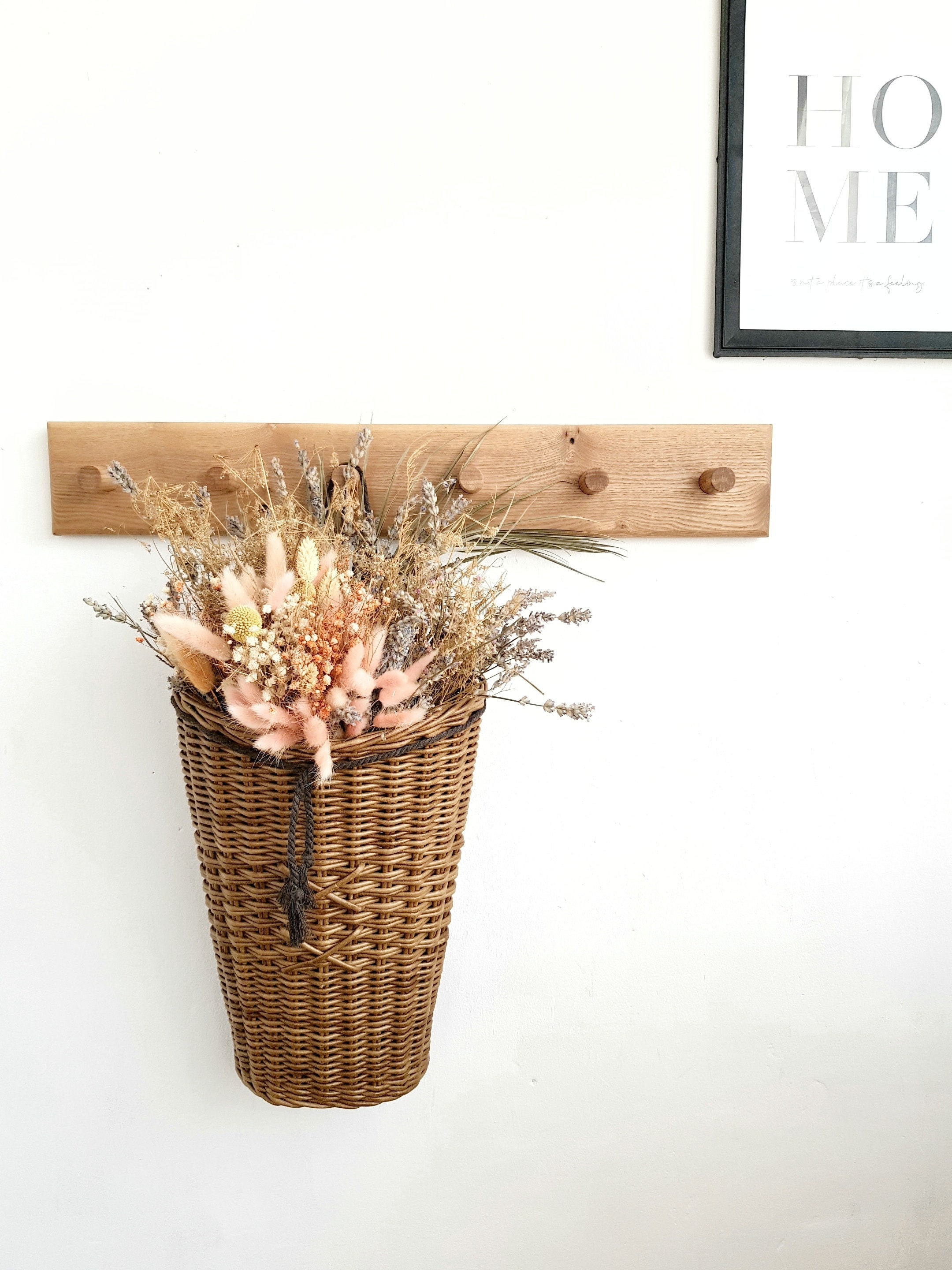 Door Basket Door Flower Basket Door Hanging Basket Wicker Etsy