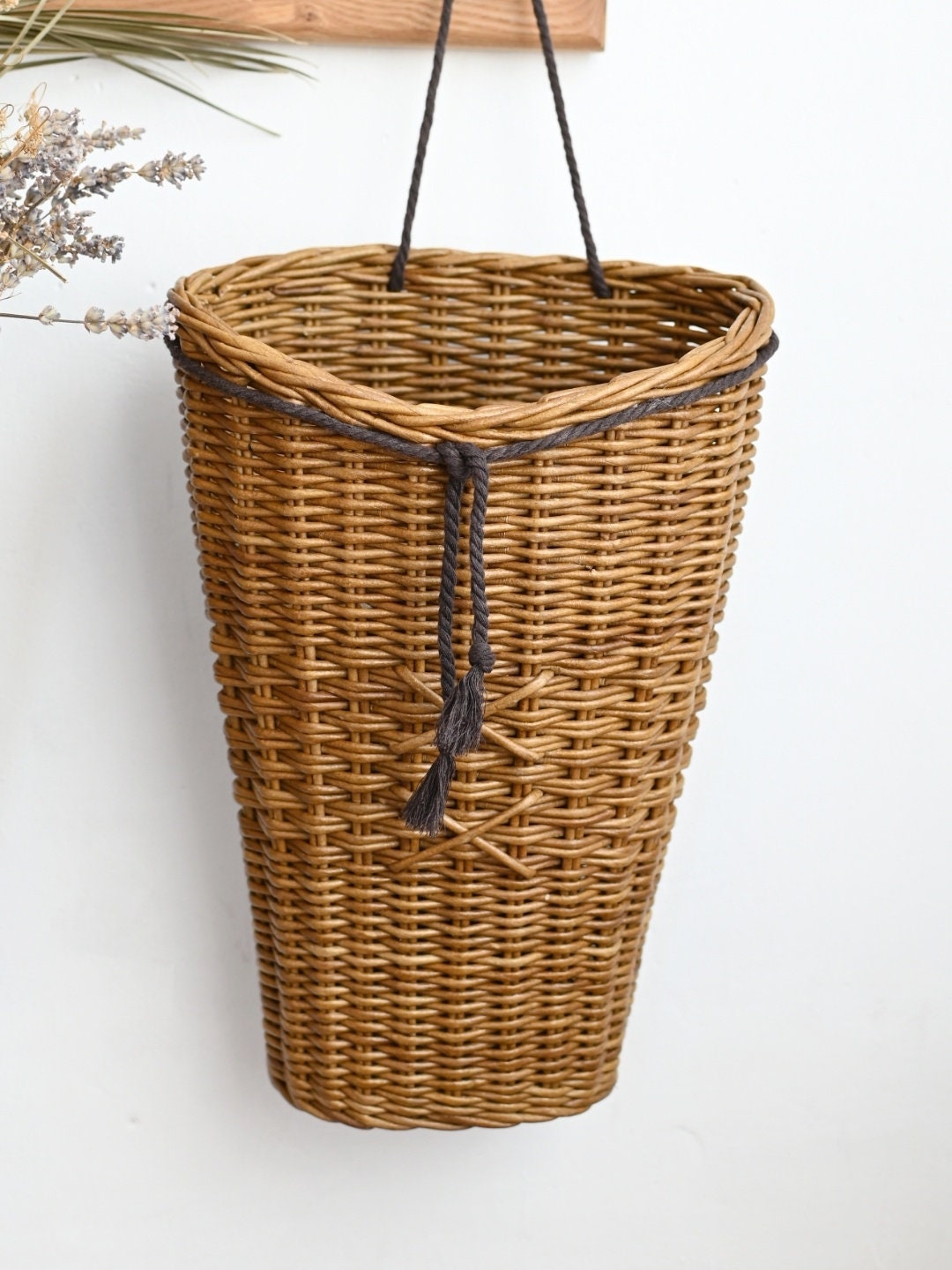 Door Basket Door Flower Basket Door Hanging Basket Wicker Etsy
