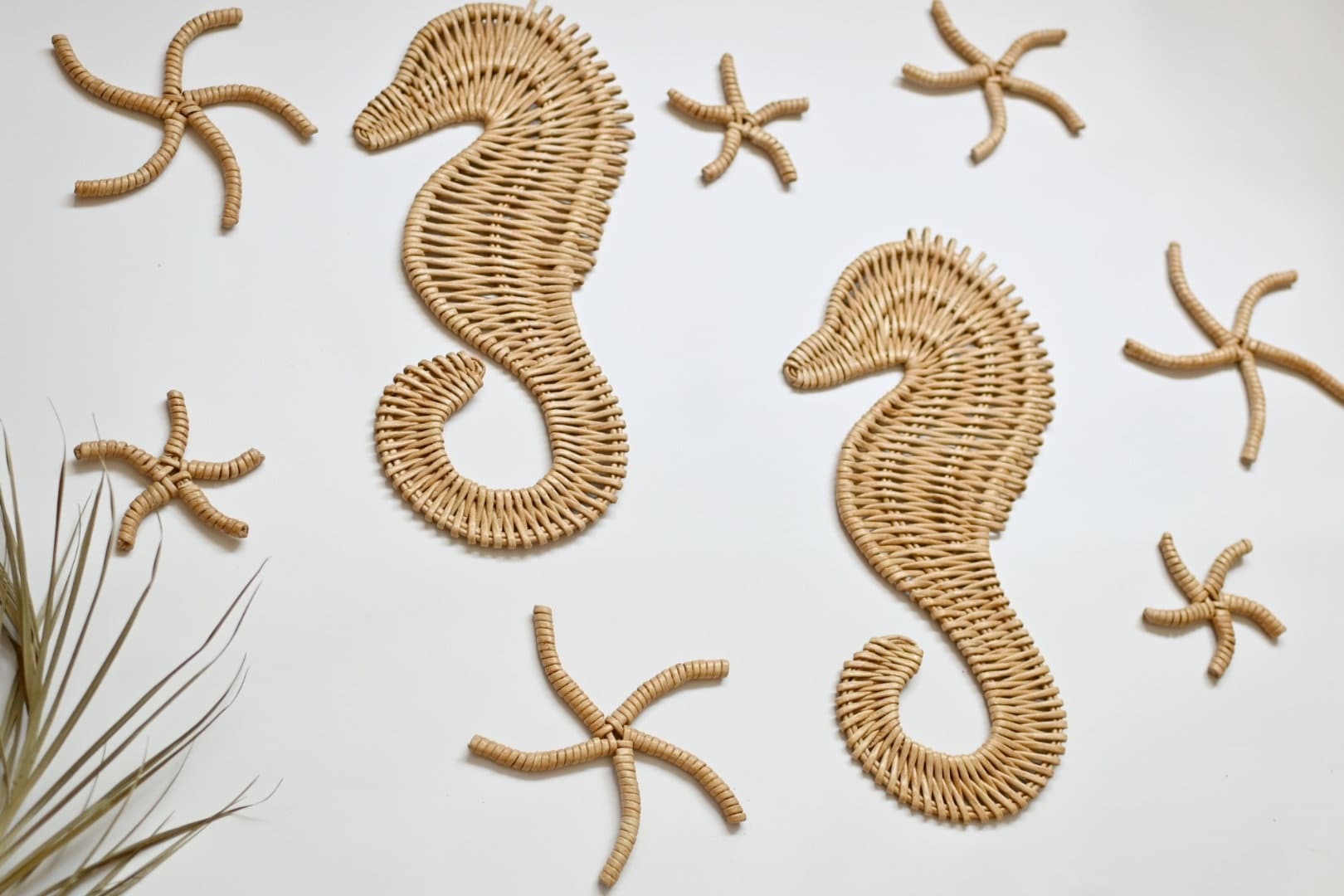 Wicker Wall Seahorse Seahorse Wall Hanging Seahorse Nursery Etsy
